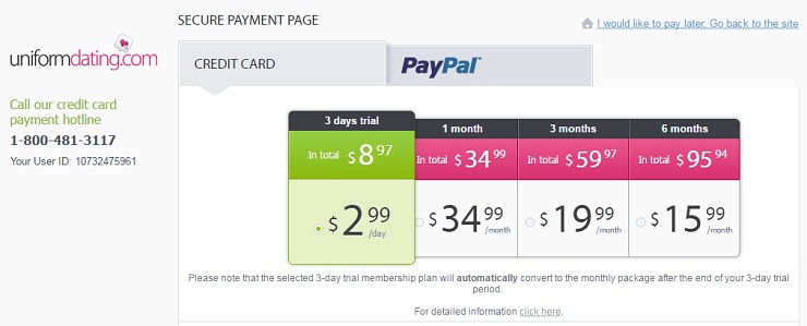 uniformdating_prices